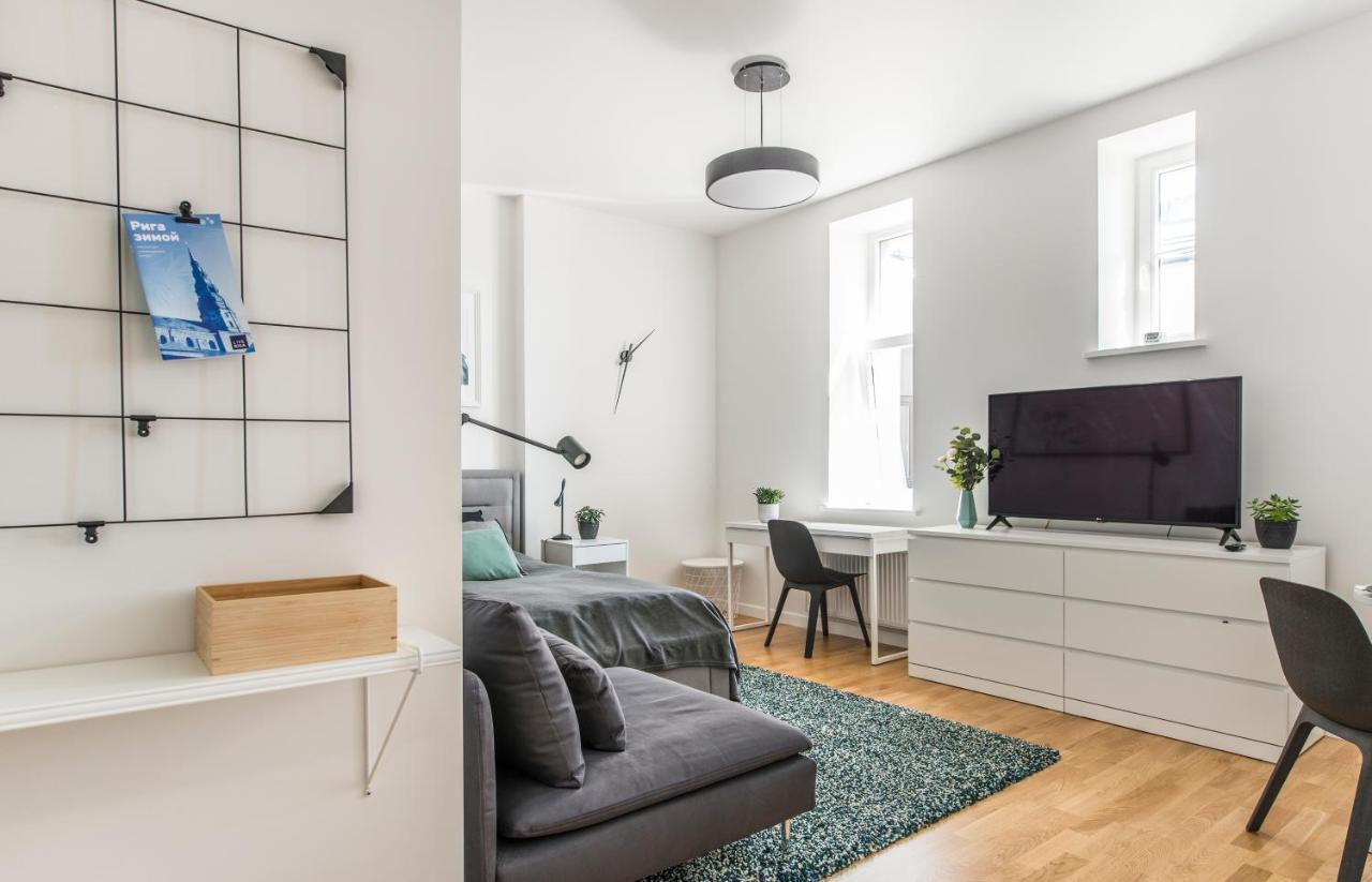 Cozy Modern Studio - Great For Short Trips ريغا المظهر الخارجي الصورة